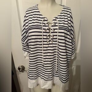 J.Crew striped sailer top XL